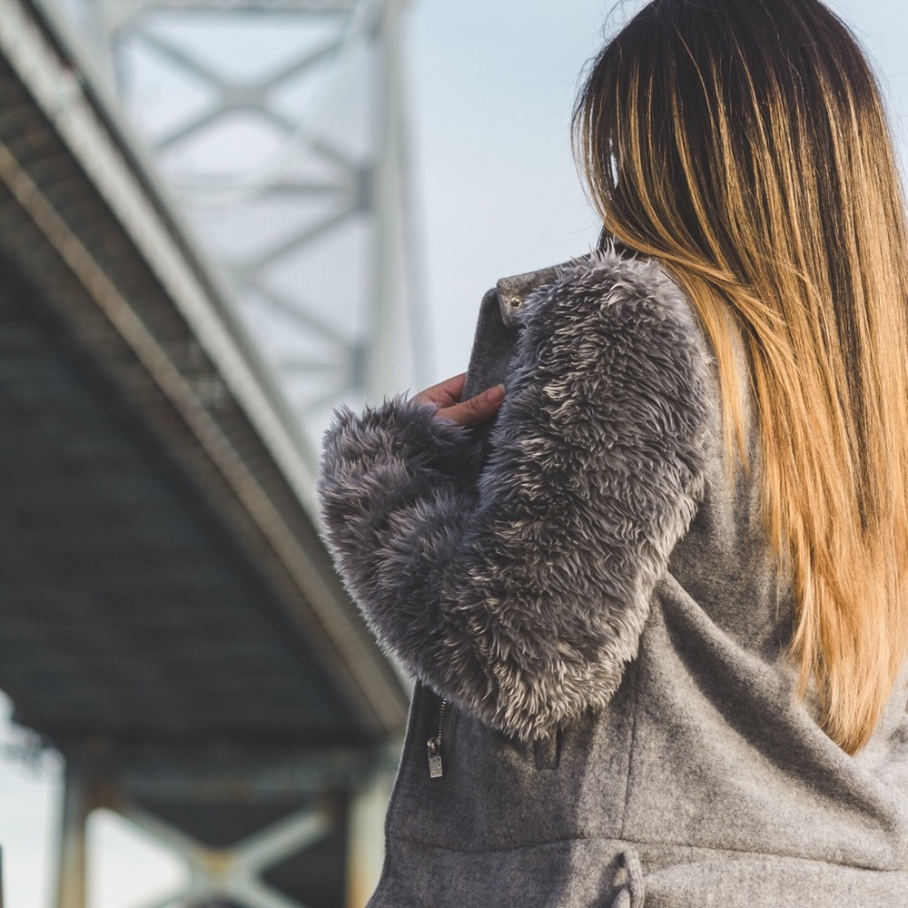 1 LEFT! Faux Fur Sleeve Jacket - Picture 5 of 7